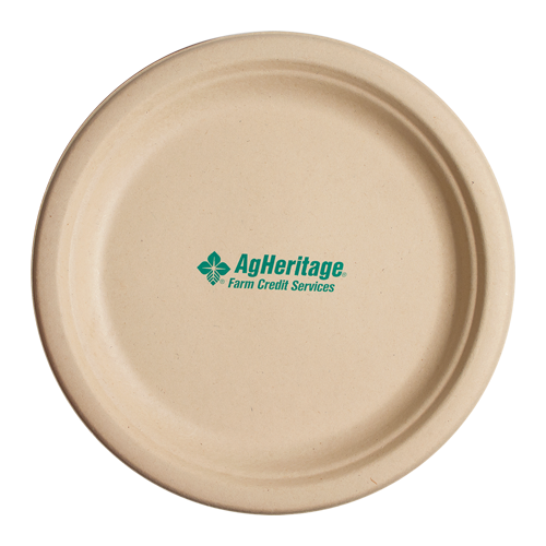 CPKC10 - 10” Kraft Round Compostable Paper Plate