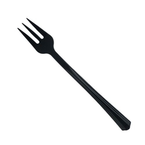 FKBL - Black 4.2" Petite Tasting Fork