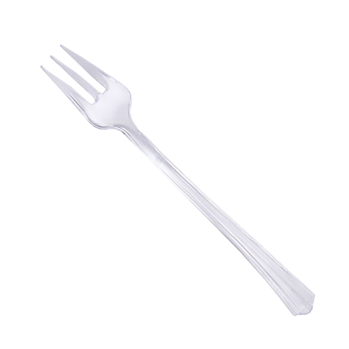 FKCL - Clear 4.2" Petite Tasting Fork
