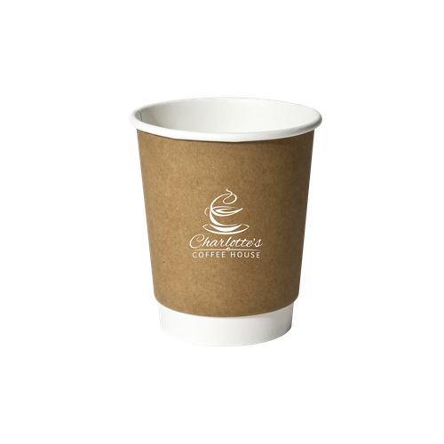 ICF8SK - 8 oz. Double Wall Insulated Paper Cup Kraft