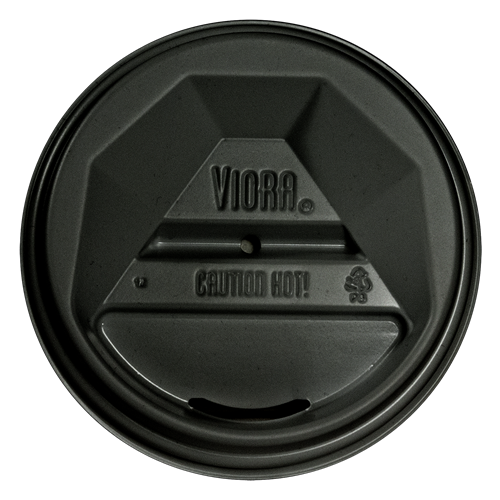 VIORA1216B - 12 16 oz.Black Viora Dome Lid