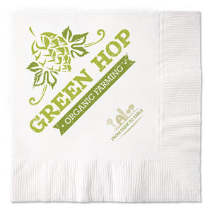 100% Recycled White 2-Ply Beverage Napkins