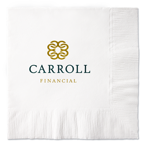 100% Recycled White 2-Ply Beverage Napkins
