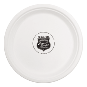 10”  Round Compostable  Paper Plate