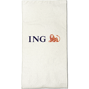 White 3-Ply Dinner Napkins Coin edge Embossed