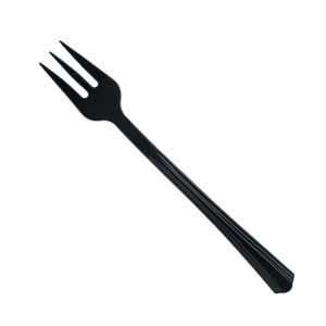 Black 4.2" Petite Tasting Fork