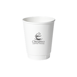 8 oz. Double Wall Insulated Paper Cup White