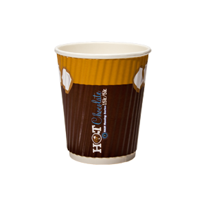 8 oz. Rippled Insulated Paper Cup