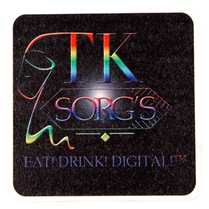 DIGITAL PRINTED 60 pt 4” High Density Pulp Board Coasters SQUARE