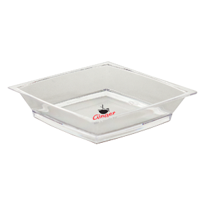 2.5" Clear, Petite Square Sampling dish