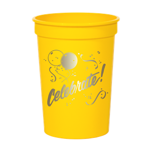 12 oz. Smooth Colored Stadium Cup