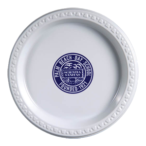 7” White Plastic Plates