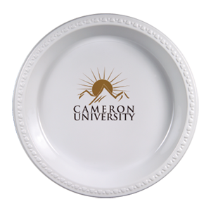 9” White Plastic Plates