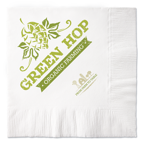 B12R - 100% Recycled White 2-Ply Beverage Napkins