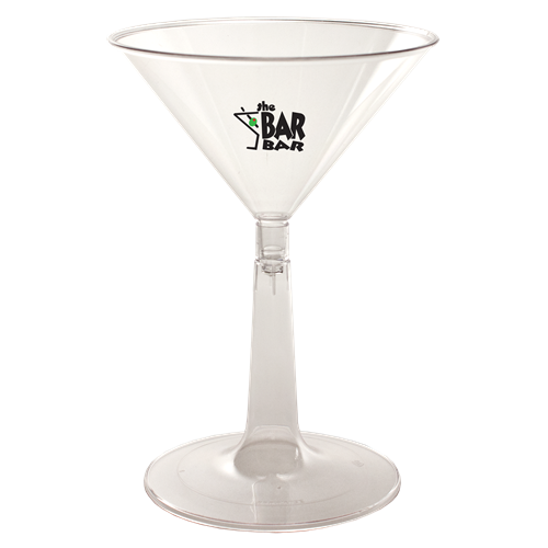 CMT6 - 6 oz. Clear Martini Glass (2 Piece)