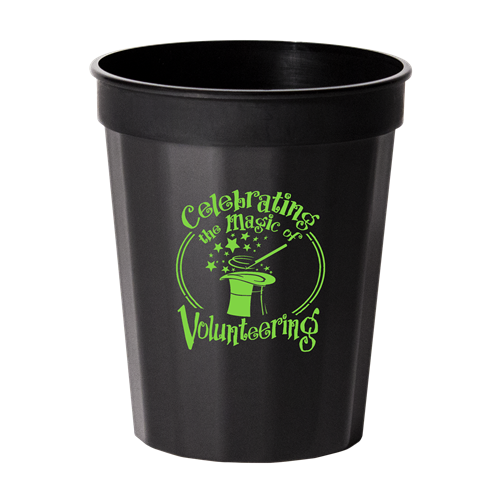 F16SC 05 - 16 oz. Tall Fluted Cup Black SPECIAL ORDER