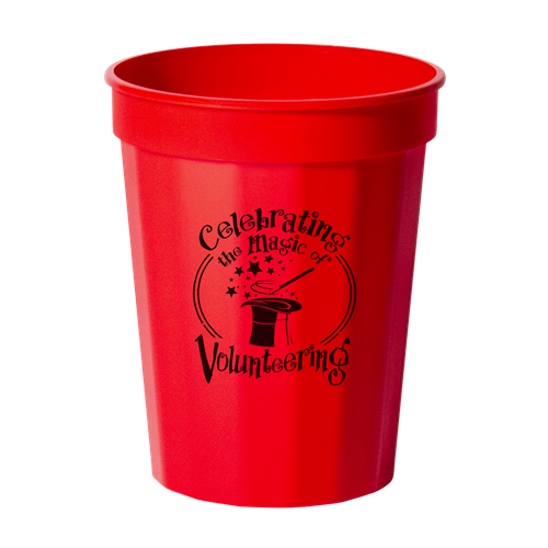 F16SC 10 - 16 oz. Tall Fluted Cup Red SPECIAL ORDER