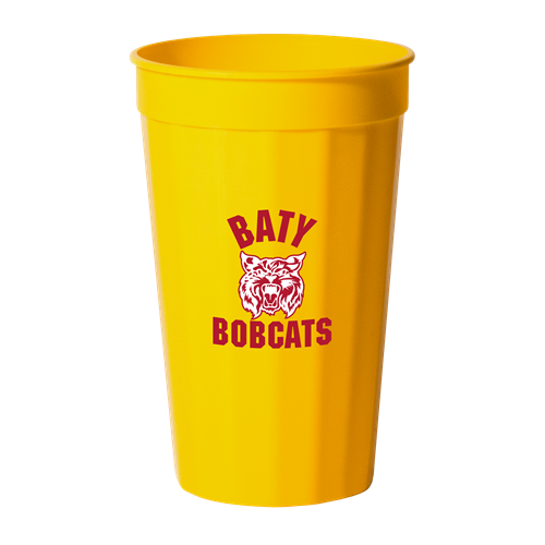 F22SC 20 - 22 oz. TALL FLUTED STADIUM CUP YELLOW GOLD 20 Special Order