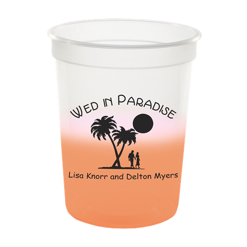 MC16 FOR FROST TO ORANGE - 16 oz. Translucent Frost to Orange Mood Stadium Cup SPECIAL ORDER