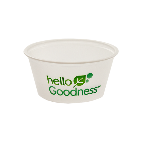P200-OS - 2 oz.Frosted Plastic Souffle Cup