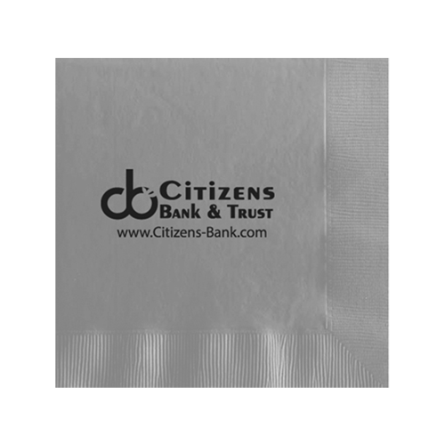 SD5MS - Silver Colored 2-Ply Large Square Dinner Napkins
