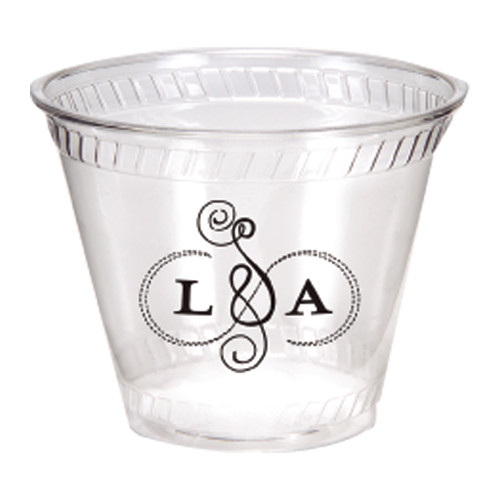 TP9OF-OS - 9 oz.Clear Plastic Squat Cup