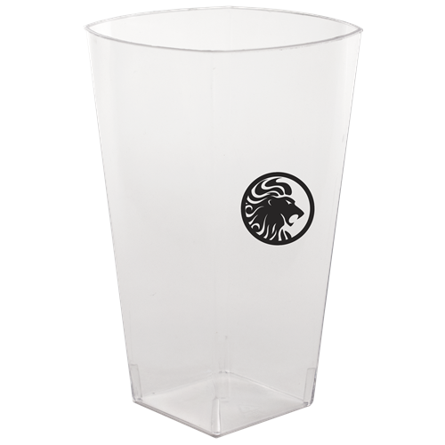 YST12 - 12 oz. Clear Plastic Square Tumbler