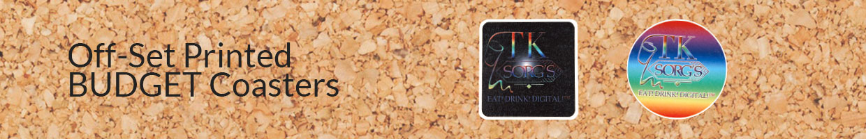 Off-Set Printed BUDGET Coasters